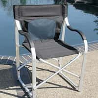 Faulkner 43948 Aluminum Directors Chair - Black