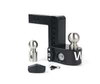 Cerakote Black ALUMINUM Weigh Safe, 6" Drop Hitch, 2" Receiver 12,500 LBS GTW