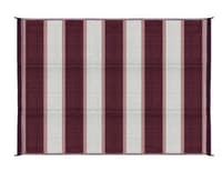 Camco Outdoor Mat 6' x 9' Charcoal Stripe 42873