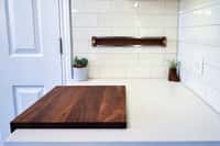 ?Cutting Board And Magnetic Knife Holder Chop Combo In Walnut