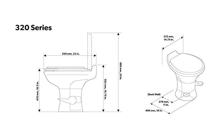 Dometic Revolution 320 Series Toilets 302320081