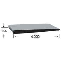 13.1772 - .2" X 4" Epdm Wiper, Blac - Image 1