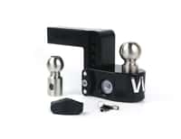 Cerakote Black ALUMINUM Weigh Safe, 4" Drop Hitch, 2" Receiver 12,500 LBS GTW