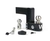 Cerakote Black ALUMINUM Weigh Safe, 6" Drop Hitch, 3" Receiver 21,000 LBS GTW