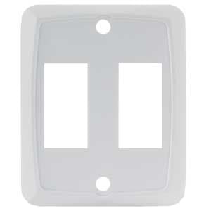 55-3591 - 1pk Double Wall Plate- Wh - Image 1