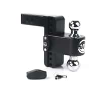 Cerakote Black ALUMINUM Weigh Safe 180 HITCH, 6" Drop Hitch, 2" Receiver 12,500 LBS GTW