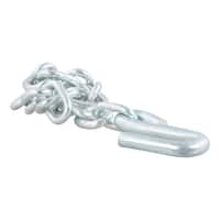 27" Safety Chain with 1 S-Hook (7,000 lbs, Clear Zinc)