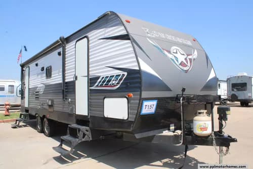 63996 - 32' 2019 Crossroads Longhorn 285RL w/Slide Image 1
