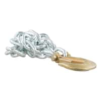 35" Safety Chain with 1 Clevis Hook (11,700 lbs, Clear Zinc)