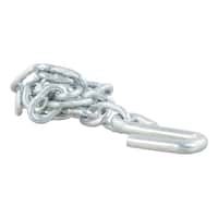 27" Safety Chain with 1 S-Hook (2,000 lbs, Clear Zinc)