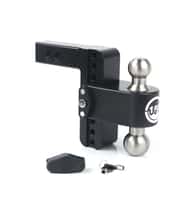 Cerakote Black ALUMINUM Weigh Safe 180 HITCH, 6" Drop Hitch, 2" Receiver 12,500 LBS GTW