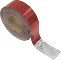 2" Red/White Reflective Tape, 150' Roll