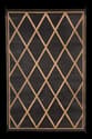 Faulkner 68900 Reversible RV Outdoor Patio Mat - Black &amp; Beige Diamond Design - 8' X 20'