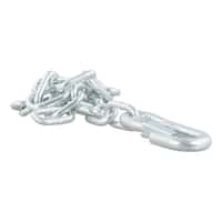 27" Safety Chain with 1 Snap Hook (5,000 lbs, Clear Zinc)