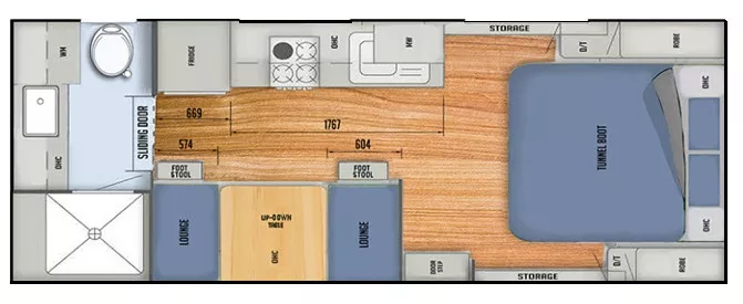 25' 2021 Black Series HQ19 Floorplan