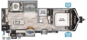 33' 2021 Grand Design Imagine 2670MK w/2 Slides Floorplan