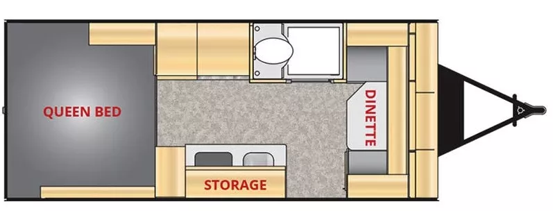 22' 2020 Xtreme Outdoors Little Guy MAX Floorplan