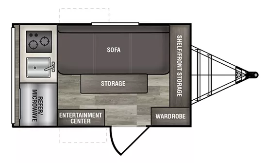 12' 2023 Riverside RV Xplorer 511X Floorplan