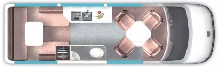 20' 2012 Roadtrek Adventurous RS Floorplan