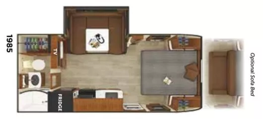 24' 2021 Lance 1985 w/Slide Floorplan