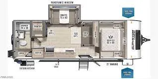 30' 2021 Forest River Surveyor Legend 252RBLE w/Slide Floorplan