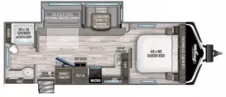 29' 2021 Grand Design Imagine 2600RB w/Slide Floorplan