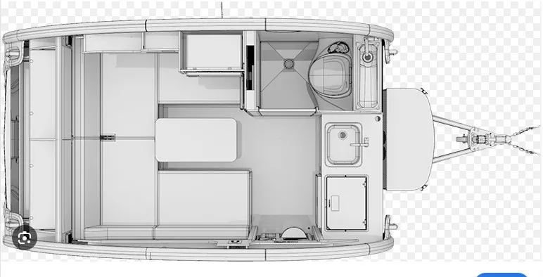15' 2021 Nucamp RV Boondock 320 S Floorplan