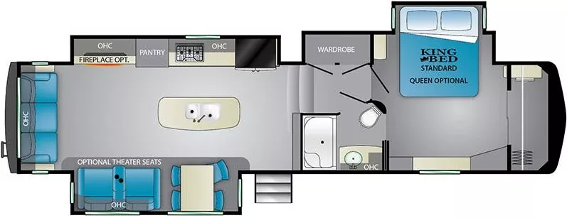 38' 2020 Heartland Big Country 3560SS w/3 Slides Floorplan