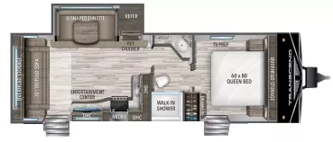 30' 2021 Grand Design Transcend Xplor 245RL w/Slide Floorplan
