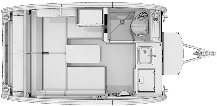 15' 2022 Nucamp RV Tab 320S Floorplan