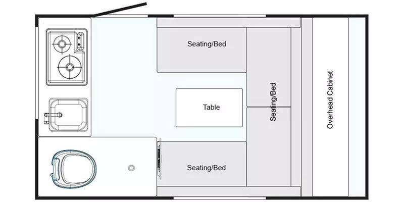 16' 2017 Nucamp RV T@B 320 SOFITEL Floorplan