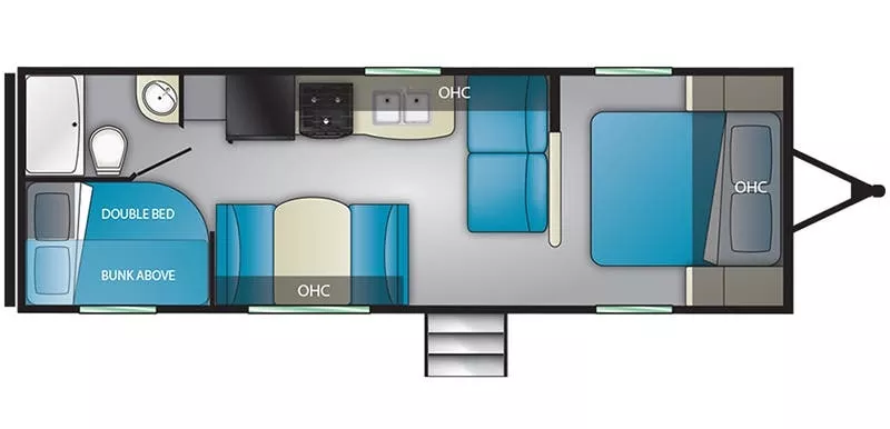 29' 2019 Heartland Prowler Lynx 25LX - Bunk House Floorplan