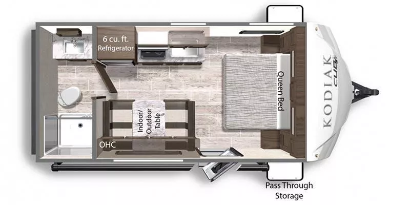 21' 2021 Dutchmen Kodiak 177RB Floorplan