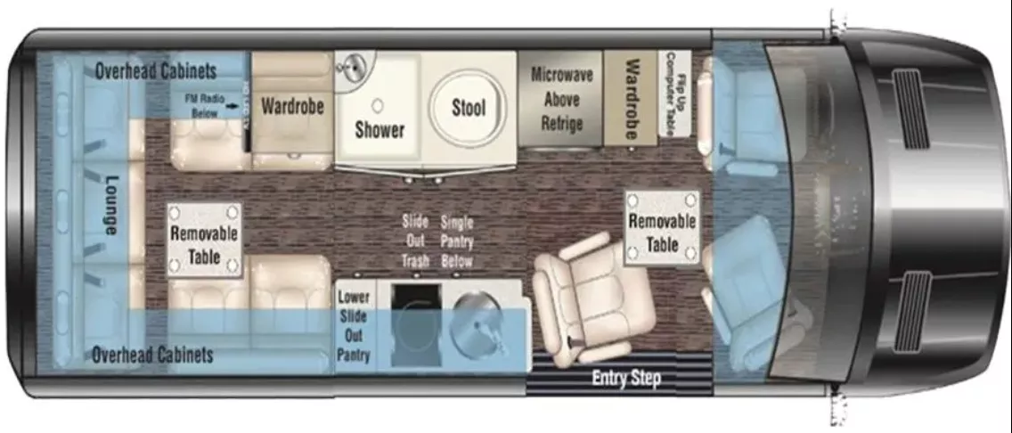 24' 2021 Midwest Automotive Design Passage 3500 Floorplan