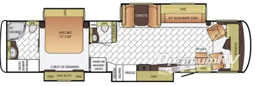 40' 2016 Newmar Canyon Star 3953 w/4 Slides Floorplan