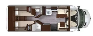 25' 2020 Regency Ultra Brougham 25TB Floorplan