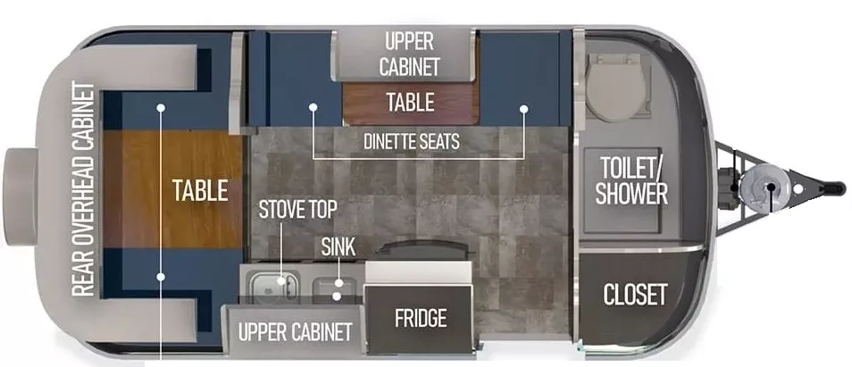 16' 2022 Scamp 16 LAYOUT6 Floorplan