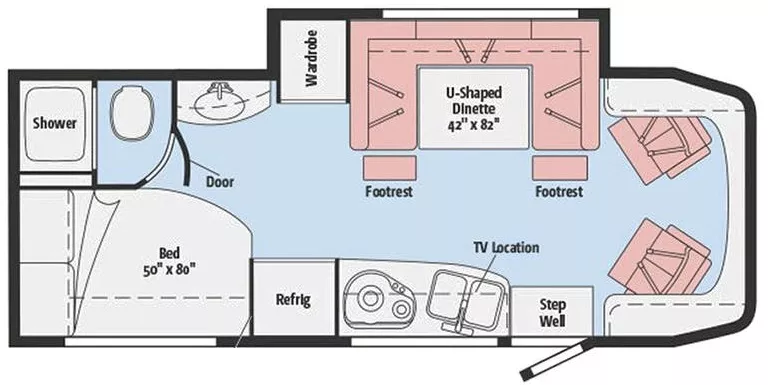 25' 2016 Itasca Navion 24J w/Slide Floorplan