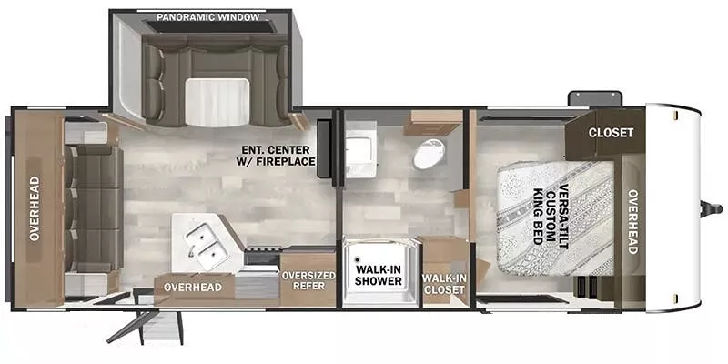28' 2025 Forest River Wildwood 24RLXL w/Slide Floorplan