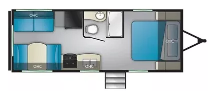 26' 2021 Heartland Pioneer RD210 Floorplan