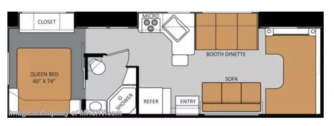 32' 2013 Thor Chateau 31F w/2 Slides Floorplan