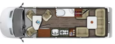 23' 2016 Roadtrek CS ADVENTUROUS Floorplan