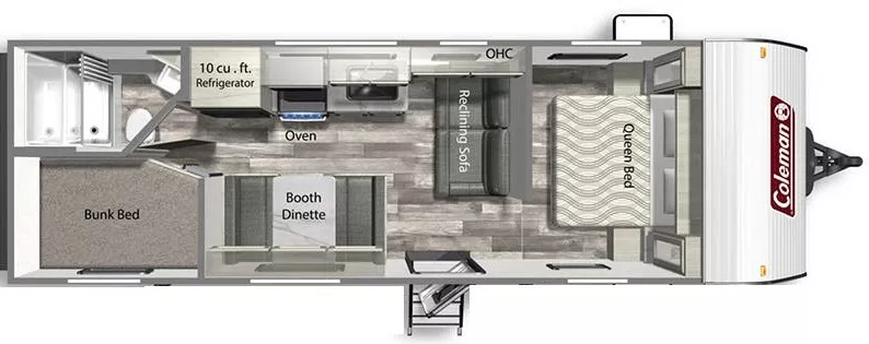 28' 2024 Dutchmen Lantern Lt 274BH - Bunk House Floorplan