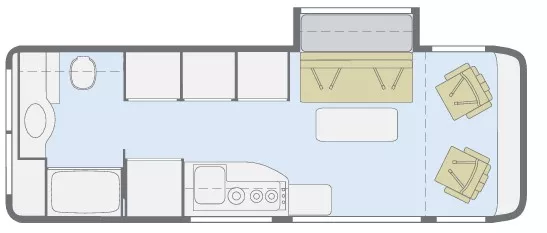 24' 2018 Winnebago Era Series 170M w/Slide Floorplan