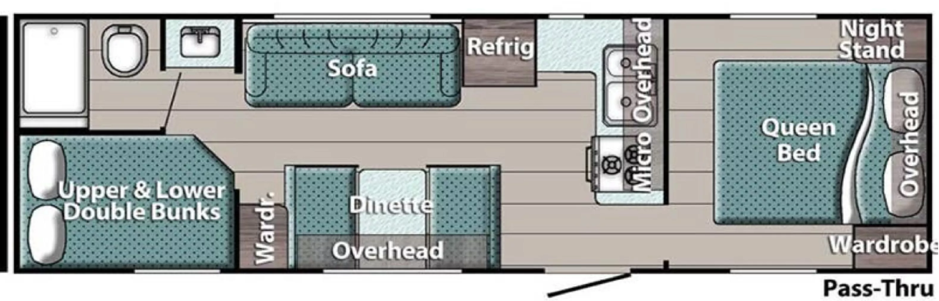 28' 2023 Gulf Stream Kingsport 275FBG Floorplan