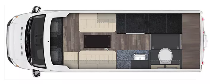 22' 2024 Embassy Dolphin S Floorplan