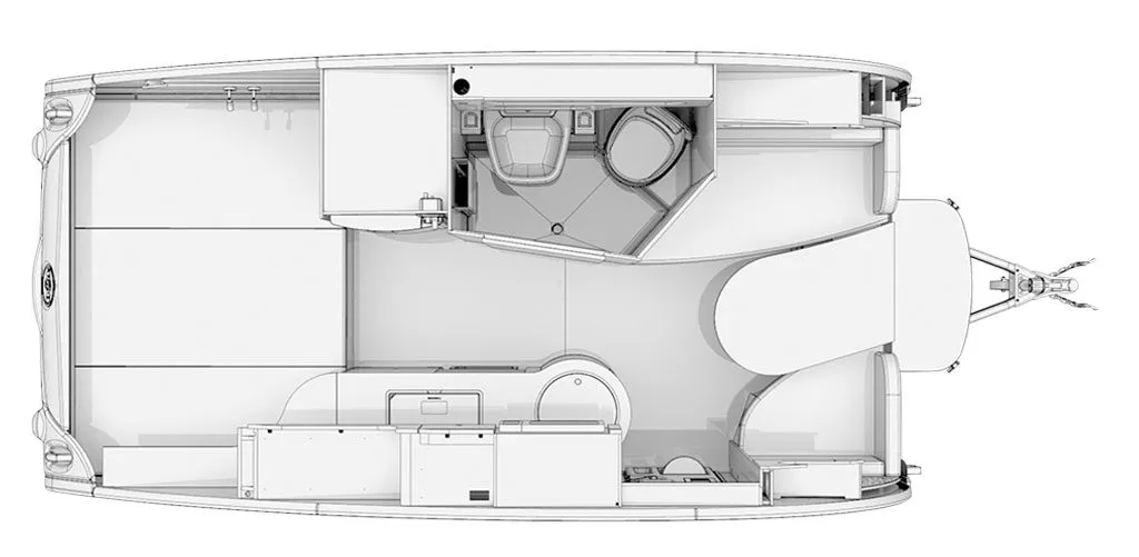 18' 2021 Nucamp RV T@B 400 Floorplan