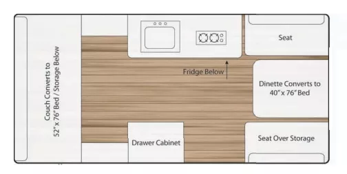 16' 2007 Chalet ARROW HEAD Floorplan