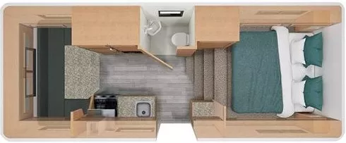 21' 2014 Escape Trailer Industries Escape 5.0TA Floorplan