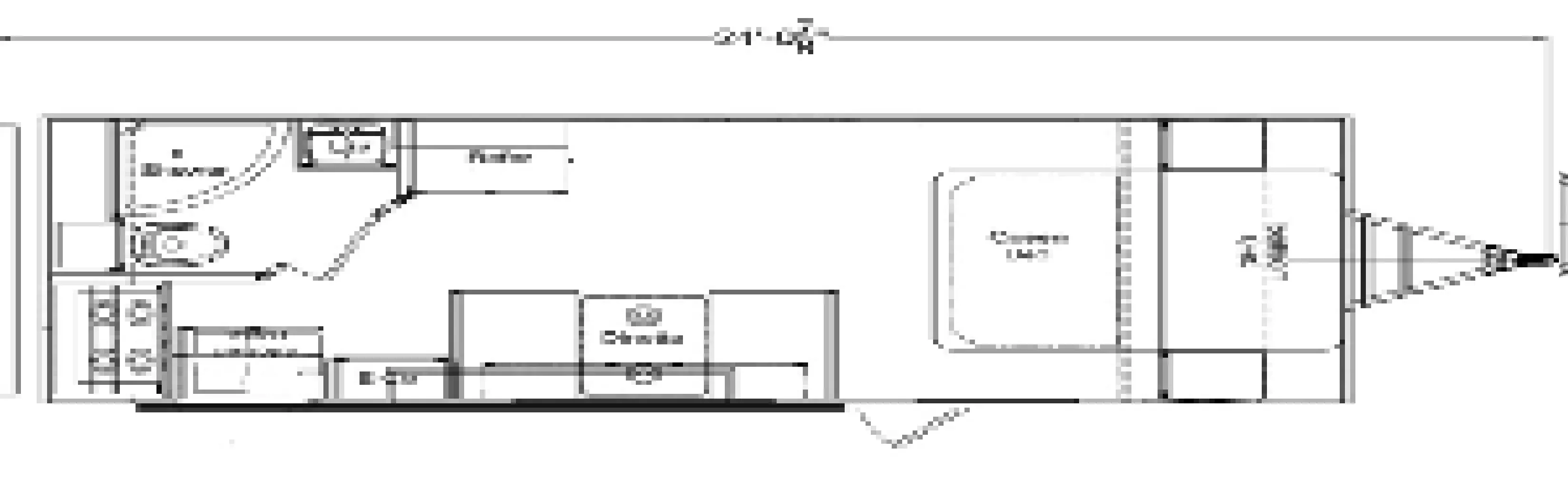 25' 2025 Riverside RV Retro 211RK Floorplan